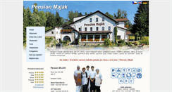 Desktop Screenshot of pension-majak.cz