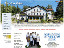 Tablet Screenshot of pension-majak.cz